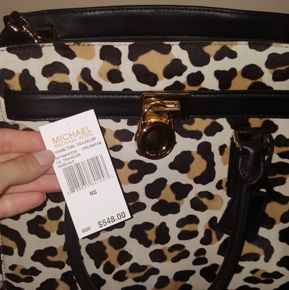 MICHAEL MICHAEL KORS CALF HAIR HAMILTON TOTE - Picture 2 of 10